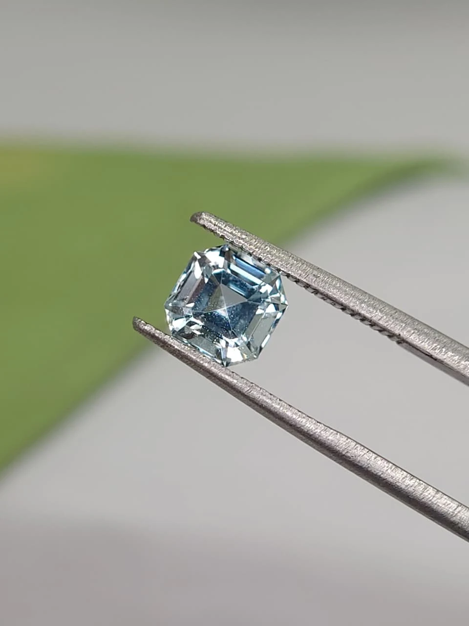 1.1ct Natural Asscher Cut Aquamarine from Skardu Pakistan — view 2